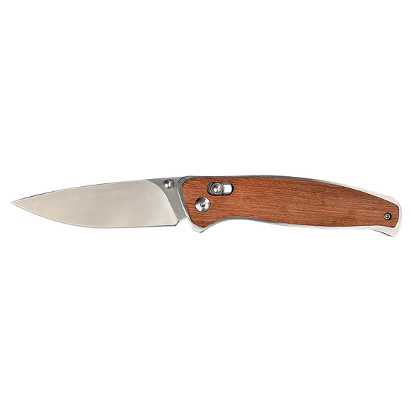 Bison River Button Lock Folding Knife with Clip 4.5