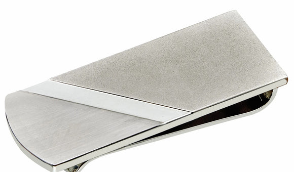 Alpine Money Clip with Diagonal Stripe