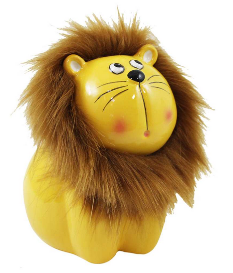 Lion with Furry Mane Bank.