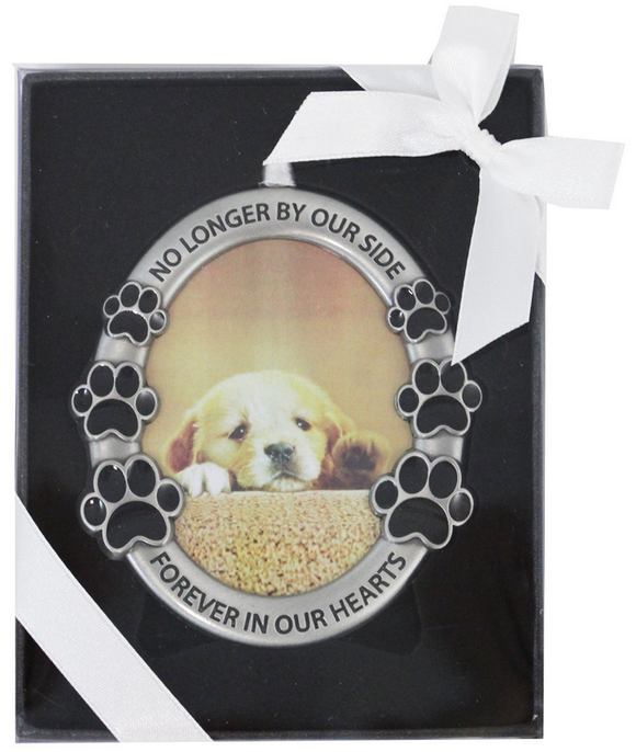 Oval Frame - Pawprints No Longer By Our Side