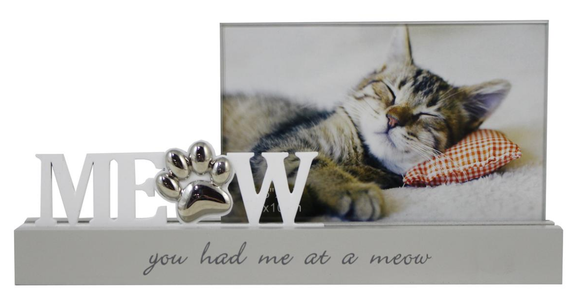 Frame - 4x6 Had Me At Meow - Glass/Wood