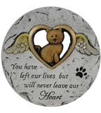 Pet Memorial - Cat/Dog w/gold heart