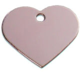 Aluminum Tag - Heart (inset hole)