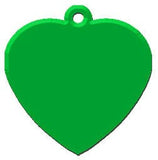 Aluminum Tag - Heart (top hole)