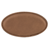 Badge - Oval 3.25x1.75 Leatherette