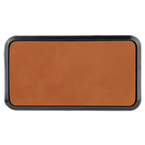 Badge with Frame - Rectangle 3x1.5 Leatherette