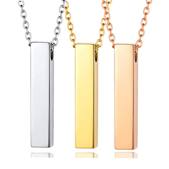 Ashes Necklace - Vertical Bar