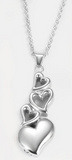 Ashes Necklace - 4 Hearts