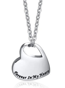 Ashes Necklace - Forever In My Heart Lg.Hole