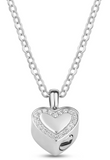 ARZ Ashes Necklace CZ Heart