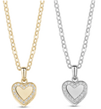 ARZ Ashes Necklace CZ Heart