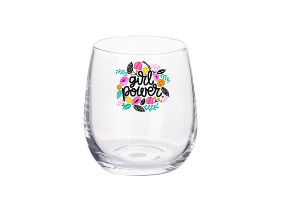 Stemless Wine Glass 10oz Full Color.