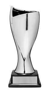 Contempo Ceramic Cup - 9.75" Silver