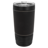 Polar Camel Leatherette 20oz Black Tumbler