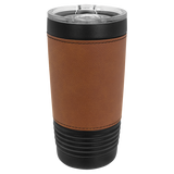 Polar Camel Leatherette 20oz Black Tumbler