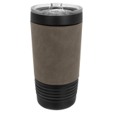 Polar Camel Leatherette 20oz Black Tumbler