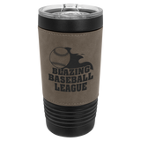 Polar Camel Leatherette 20oz Black Tumbler