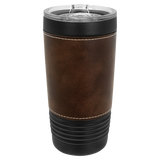 Polar Camel Leatherette 20oz Black Tumbler