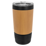 Polar Camel Leatherette 20oz Black Tumbler