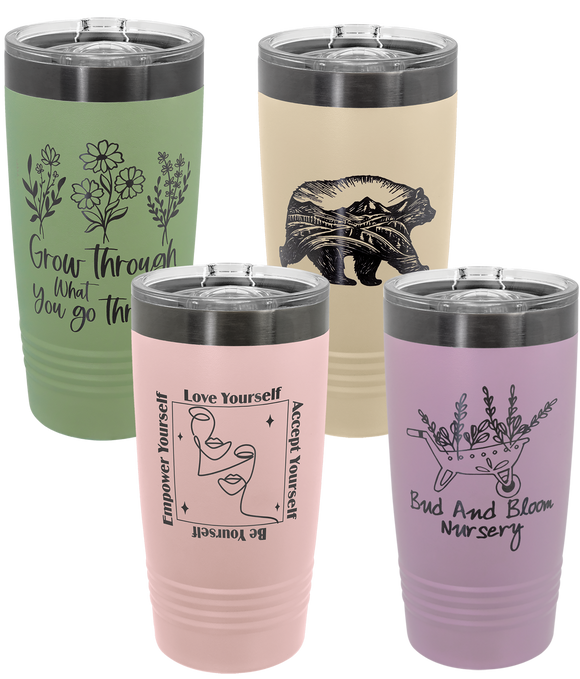 Polar Camel 20oz Ringneck Tumbler Pastel/GhostBlack with Slider Lid