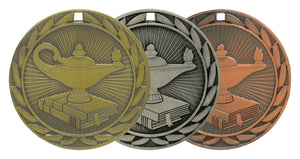 Lamp of Knowledge Iron Medal 2"