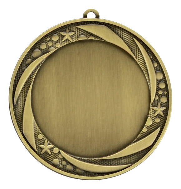 Aqua Mylar Medal - 2.75