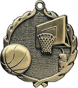 Basketball Sculptured Medal -2.5″