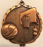 Basketball Sculptured Medal -2.5″