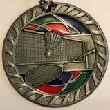 Badminton Stained Glass Medal - 2.5"