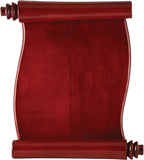 Scroll Plaque - Rosewood Piano Finish