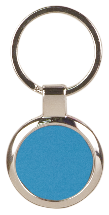 2-Tone Keychain - Blue Circle