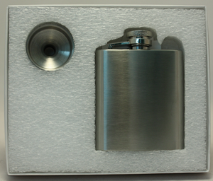 3oz Flask Boxed Set - with Funnel.