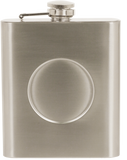 Flask - 2" Full Color Insert - 6oz Stainless Steel