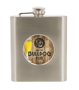 Flask - 2" Full Color Insert - 6oz Stainless Steel