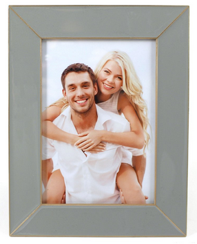 Frame 5x7 - Matte silver with Gold Accents.