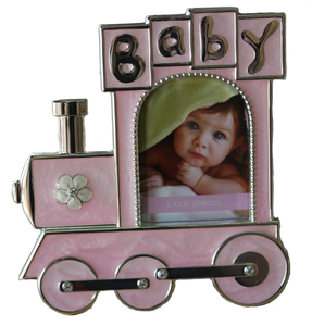 Baby Pink Train Frame.