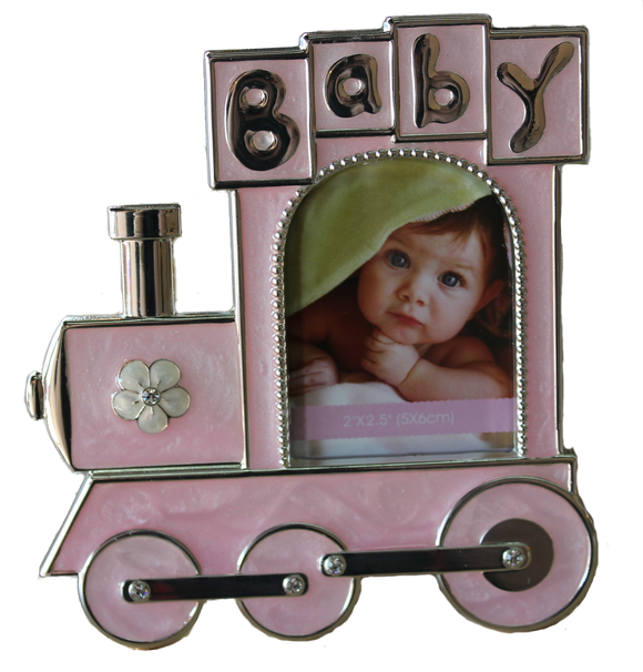 Baby Pink Train Frame.