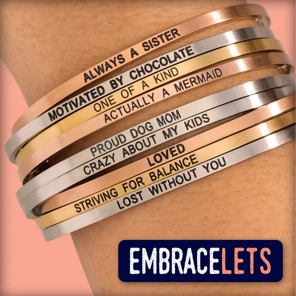 Embracelet - Stainless Steel Bangle Bracelet