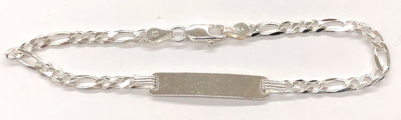 ID Bracelet Sterling Silver - 3.8/25 Figaro100