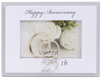 25th Anniversary Frame - White.