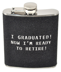 Grad Flask - Ready to Retire - 7oz
