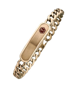 Alpine Medical Alert Bracelet - Rose Gold Stainless Steel