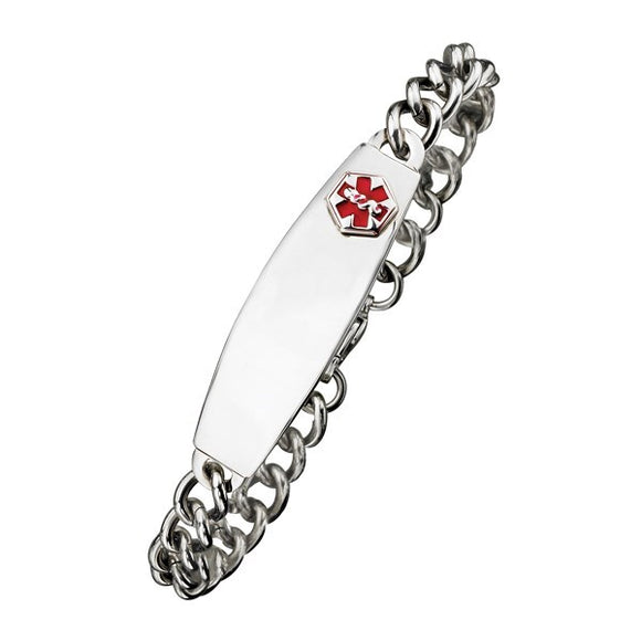 Alpine Medical Alert Bracelet - Chain Link Stainless Steel