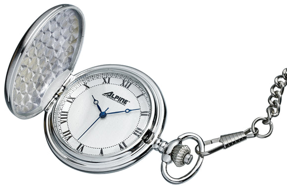 Pocket Watch - Silver - white face