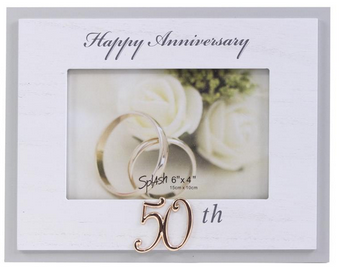 50th Anniversary Frame - White.