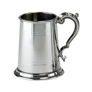 Pewter Stein 1 pint - 2 bands