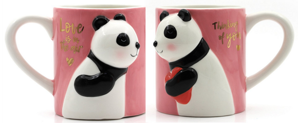 Ceramic Mugs - Pandas - 2 pc