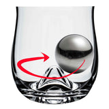 Whisky Glass - Rox & Roll - w/Ice Ball, Tongs, Pouch - 300ml