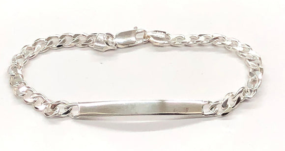 ID Bracelet Sterling Silver - 4.5/25 Curb150