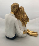 Figure - Couple Sitting jeans/shirt